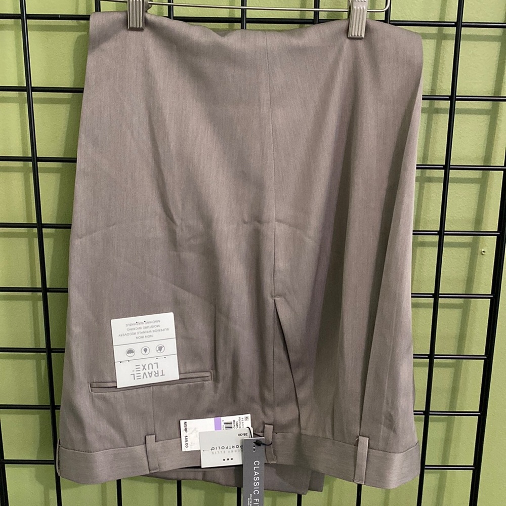 38 x 30 two toned Perry Ellis Portfolio dress slacks